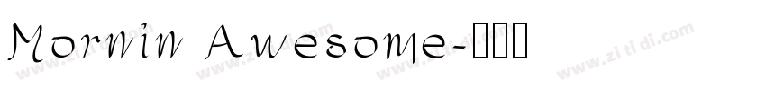Mornin Awesome字体转换